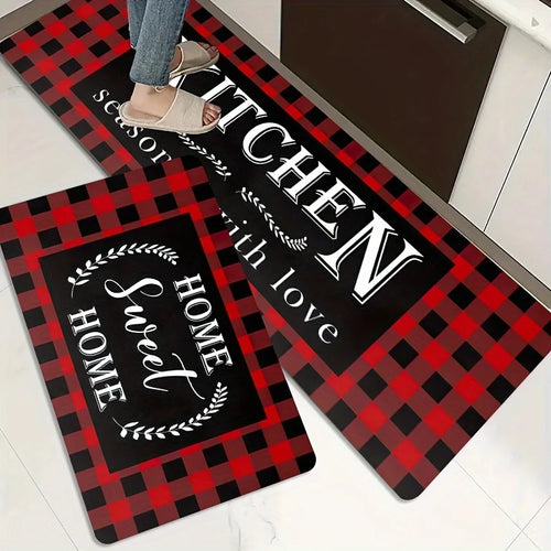 Anti-Fatigue Kitchen Runner Mat, Printed Waterproof Anti-Slip Fade-Resistant Floor Rug for Kitchen, Bathroom, Bedroom and Indoor Spaces - product view 1