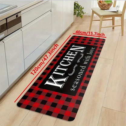 Anti-Fatigue Kitchen Runner Mat, Printed Waterproof Anti-Slip Fade-Resistant Floor Rug for Kitchen, Bathroom, Bedroom and Indoor Spaces - product view 5