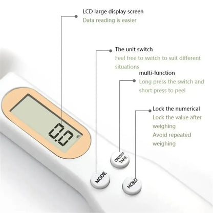 Adjustable Digital Measuring Spoon, LCD Display, 500 g Capacity, 0.1 g Precision, Multi-Unit Kitchen Baking Scale - product view 5