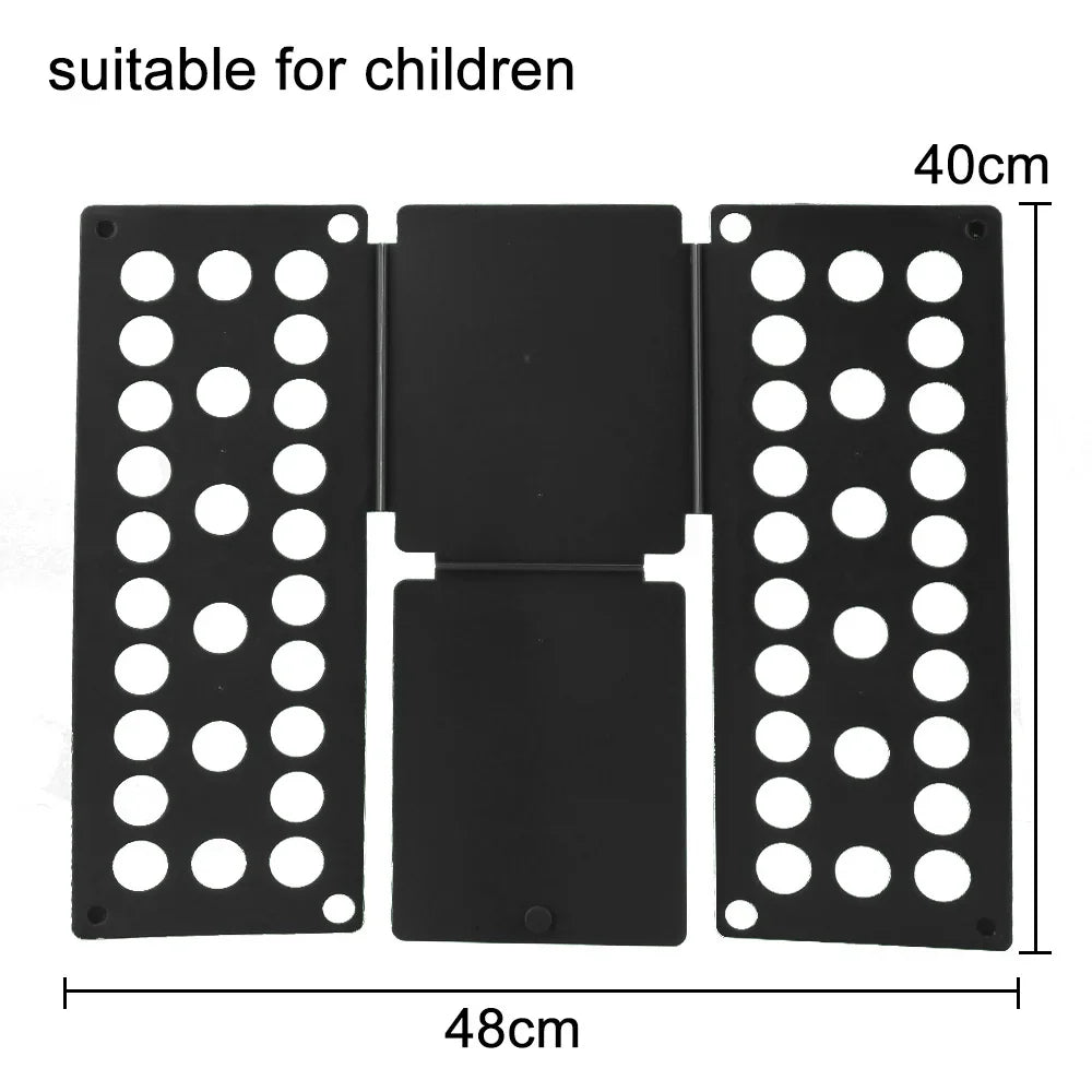 Travel Garment Folder, Plastic Magic Clothes Folding Board, 3-Step Folding Helper for Shirts, Pants, Drawers and Suitcases - product view 1