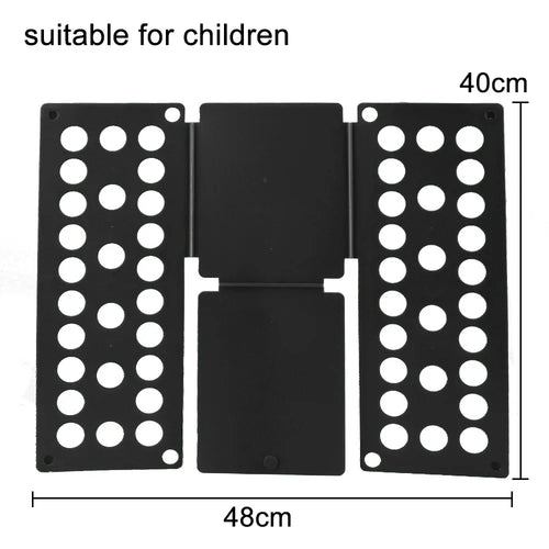 Travel Garment Folder, Plastic Magic Clothes Folding Board, 3-Step Folding Helper for Shirts, Pants, Drawers and Suitcases - product view 1
