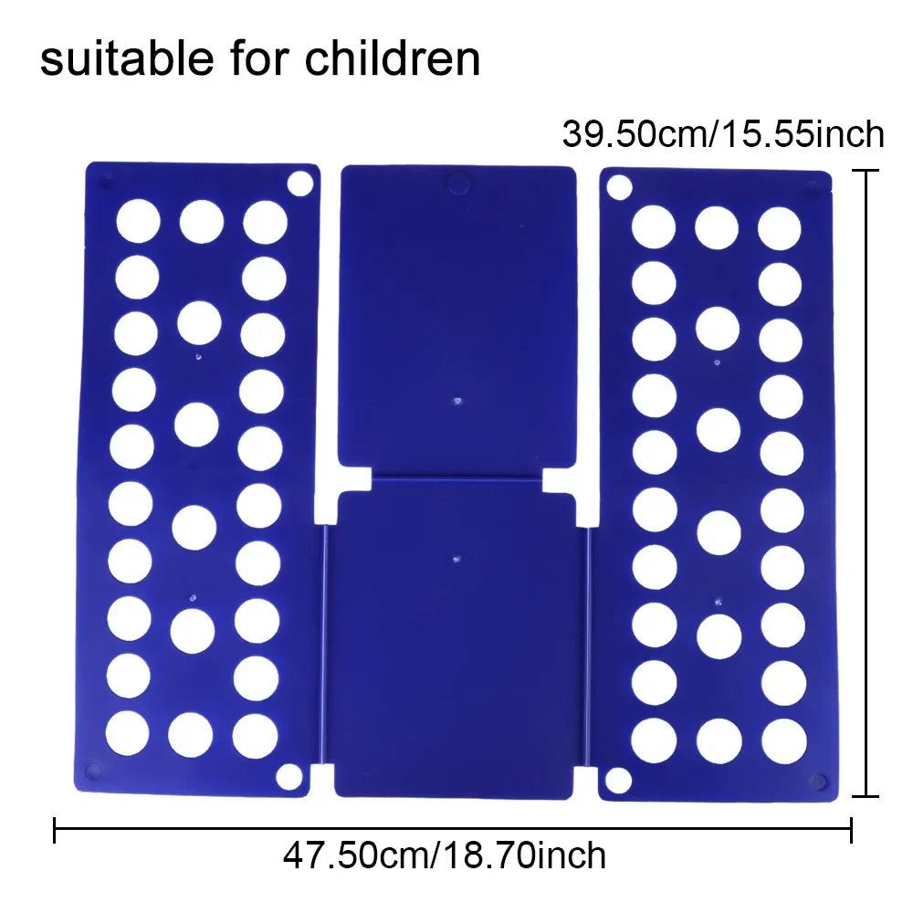 Travel Garment Folder, Plastic Magic Clothes Folding Board, 3-Step Folding Helper for Shirts, Pants, Drawers and Suitcases - product view 2
