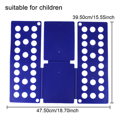 Travel Garment Folder, Plastic Magic Clothes Folding Board, 3-Step Folding Helper for Shirts, Pants, Drawers and Suitcases - product view 2