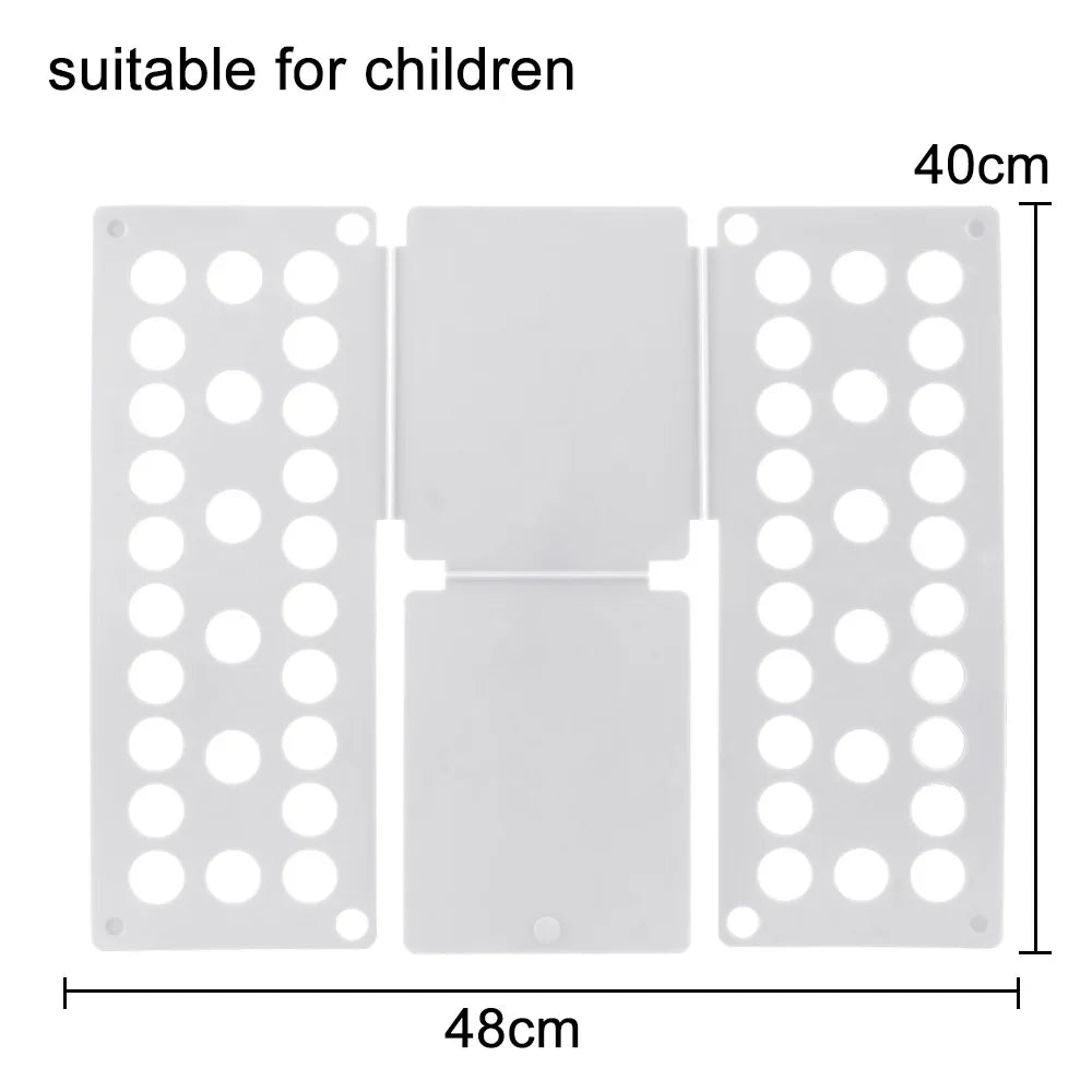 Travel Garment Folder, Plastic Magic Clothes Folding Board, 3-Step Folding Helper for Shirts, Pants, Drawers and Suitcases - product view 3