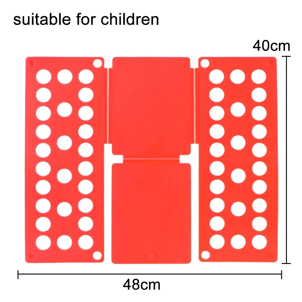 Travel Garment Folder, Plastic Magic Clothes Folding Board, 3-Step Folding Helper for Shirts, Pants, Drawers and Suitcases - product view 4