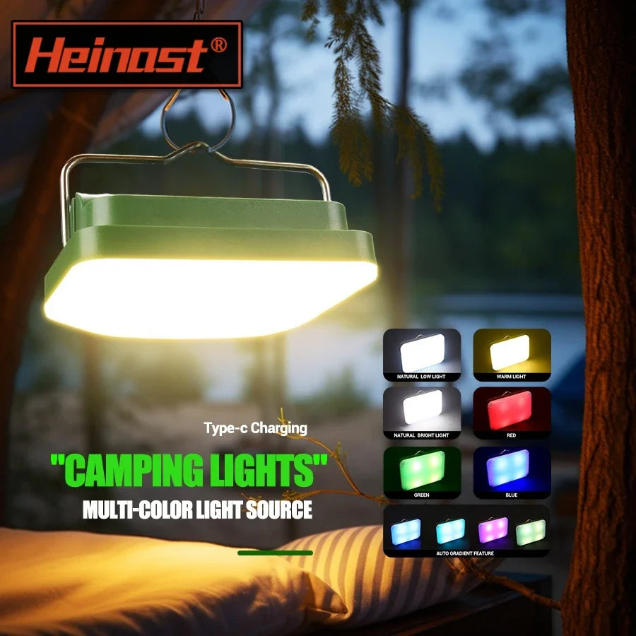 RGB Camping Lantern, 7 Lighting Modes, USB-C Rechargeable, IPX6 Waterproof, 3-12 Hour Battery for Tents and Hiking - product view 4