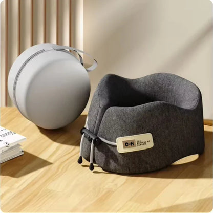 Memory Foam Travel Neck Pillow, U-Shape Shoulder Rest, Polyester Cover, 24x24x12cm for Airplane and Road Trips - product view 4