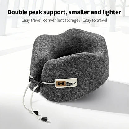 Memory Foam Travel Neck Pillow, U-Shape Shoulder Rest, Polyester Cover, 24x24x12cm for Airplane and Road Trips - product view 5