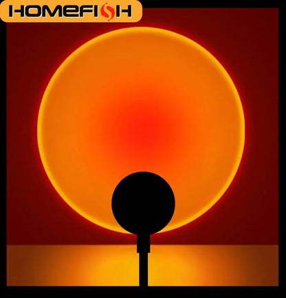USB Sunset Projection Lamp, LED Mood Light with 14 Modes for Bedroom, Living Room, Wall Decor and Photography - product view 1
