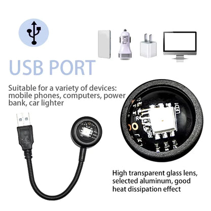 USB Sunset Projection Lamp, LED Mood Light with 14 Modes for Bedroom, Living Room, Wall Decor and Photography - product view 4
