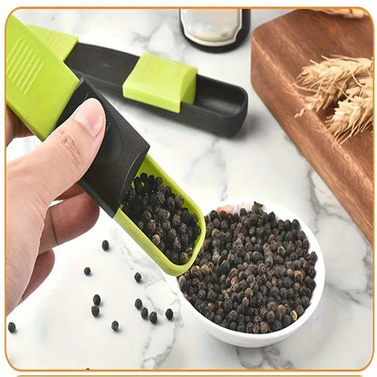Adjustable Measuring Spoon, Double-Ended Baking Scoop with Scale, Plastic Kitchen Tool for Flour, Sugar and Cocoa - product view 3