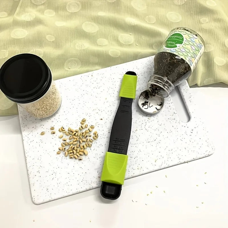 Adjustable Measuring Spoon, Double-Ended Baking Scoop with Scale, Plastic Kitchen Tool for Flour, Sugar and Cocoa - product view 6