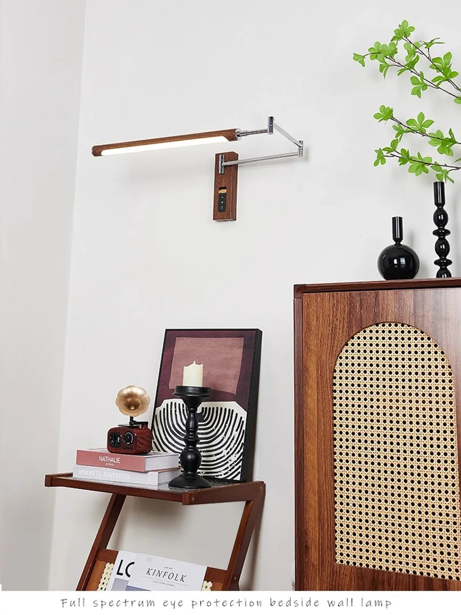 plug in swing arm sconce - product view 5