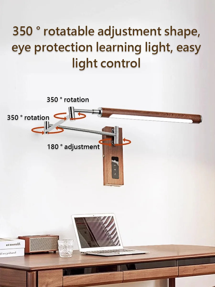 plug in swing arm sconce - product view 6