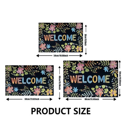 Christmas Doormat, Non-Slip 100% Polyester Cartoon Design, Fade-Resistant Outdoor Entrance Mat in 3 Sizes - product view 5