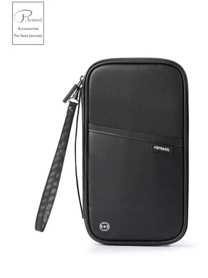 RFID Blocking Passport Holder, Solid Travel Document Organizer, Ticket and Card Wallet in Six Color Options - product view 2