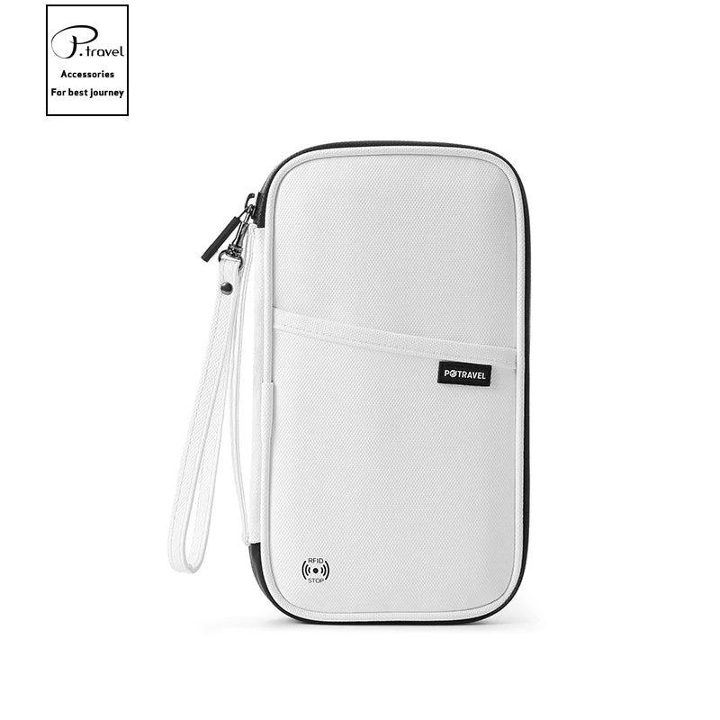 RFID Blocking Passport Holder, Solid Travel Document Organizer, Ticket and Card Wallet in Six Color Options - product view 5
