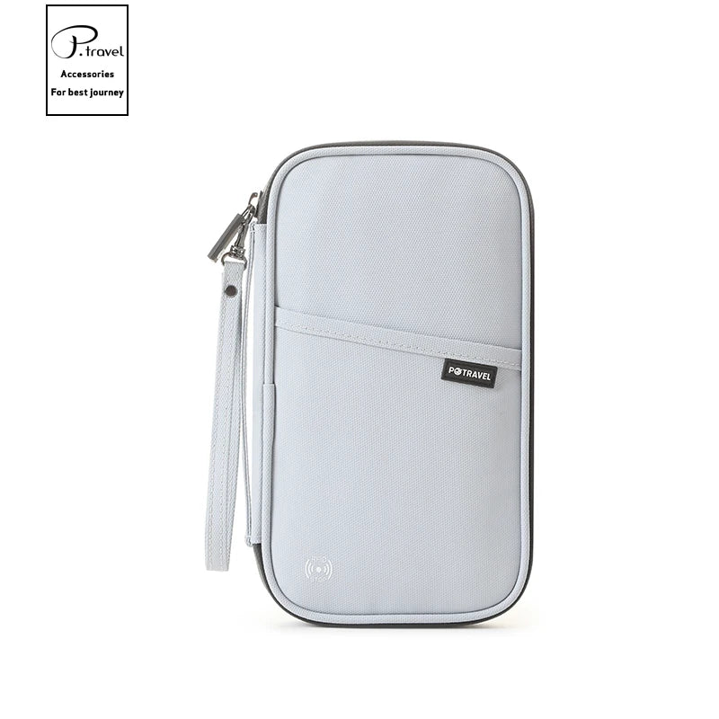 RFID Blocking Passport Holder, Solid Travel Document Organizer, Ticket and Card Wallet in Six Color Options - product view 6