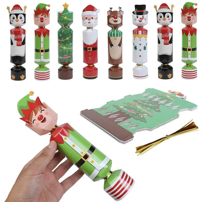 Christmas Gift Boxes, 6-Piece Paper Candy and Nutcracker Soldier Gift Packaging Set for Holiday and New Year Presents - product view 6