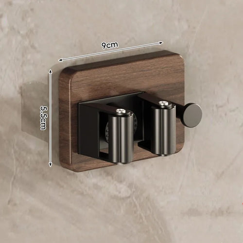 Wall Mounted Broom Holder, No-Drill Adhesive Mop Clip, Multiple-Use Tool Organizer for Smooth Kitchen and Bathroom Walls - product view 1