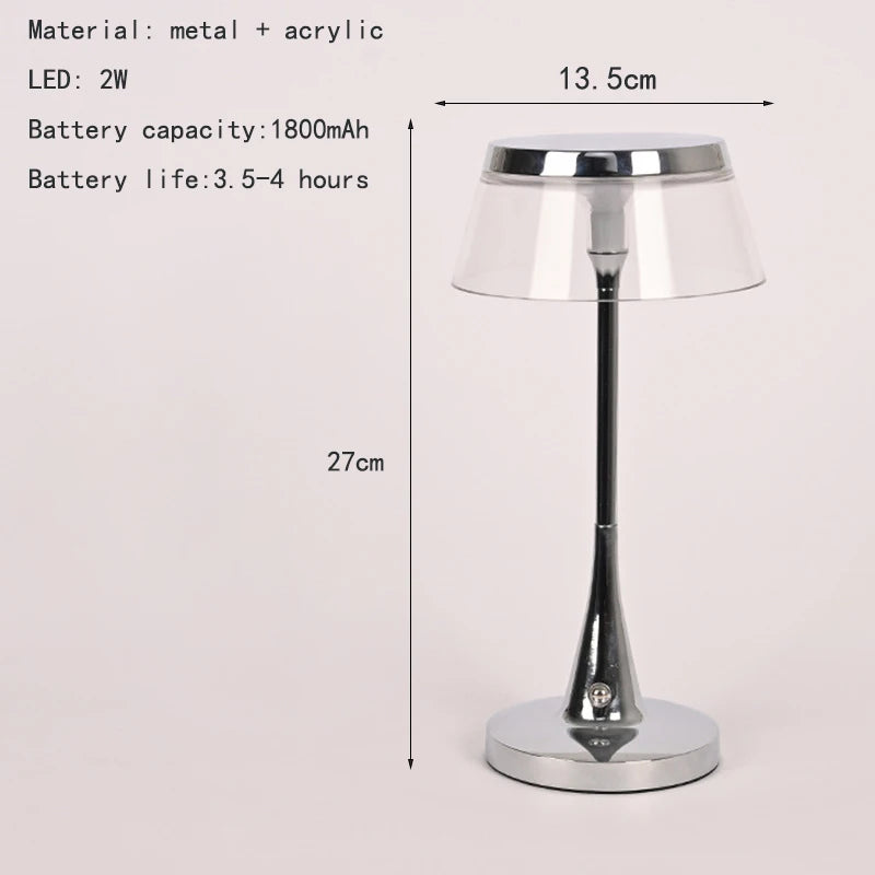 rechargeable table lamp - product view 1