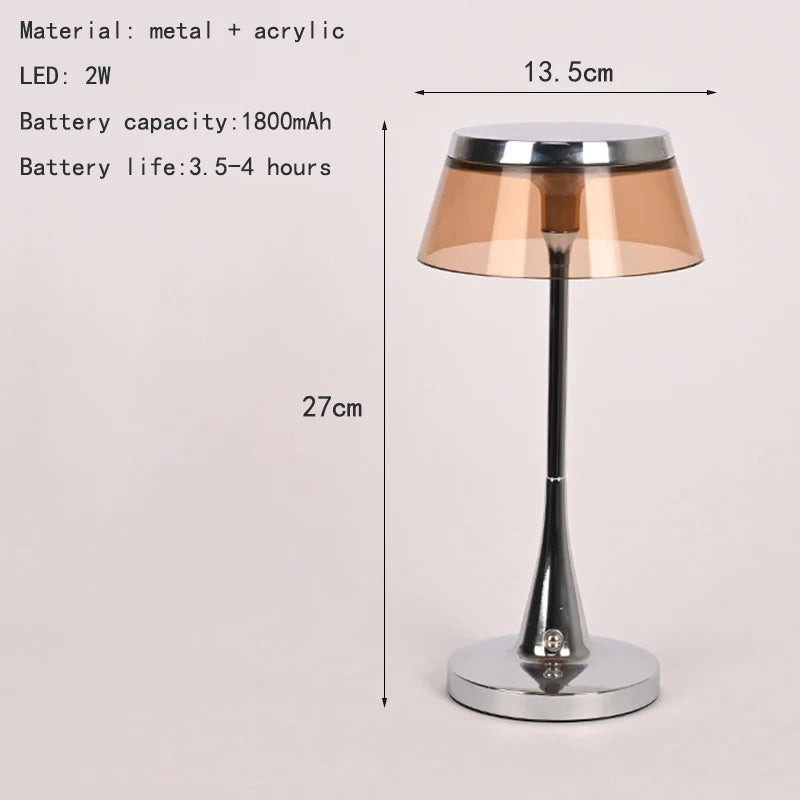 rechargeable table lamp - product view 2