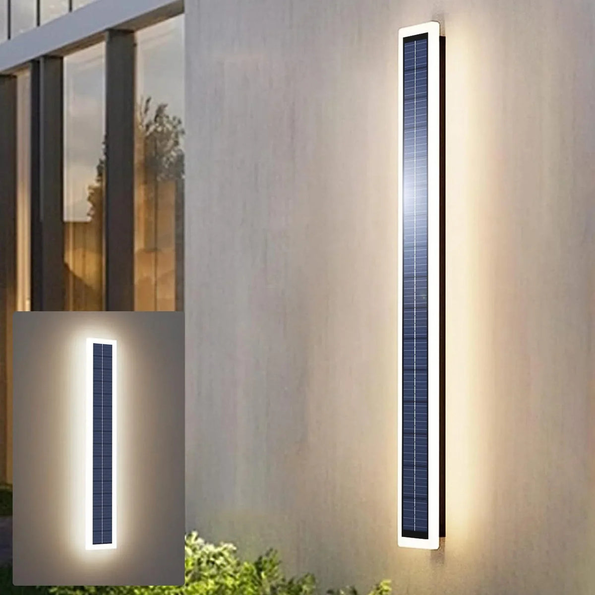 Solar Wall Light, 60cm Outdoor LED with Motion-Sensing Auto Mode, 10W, 6000mAh Battery for Porch and Entryway - product view 1