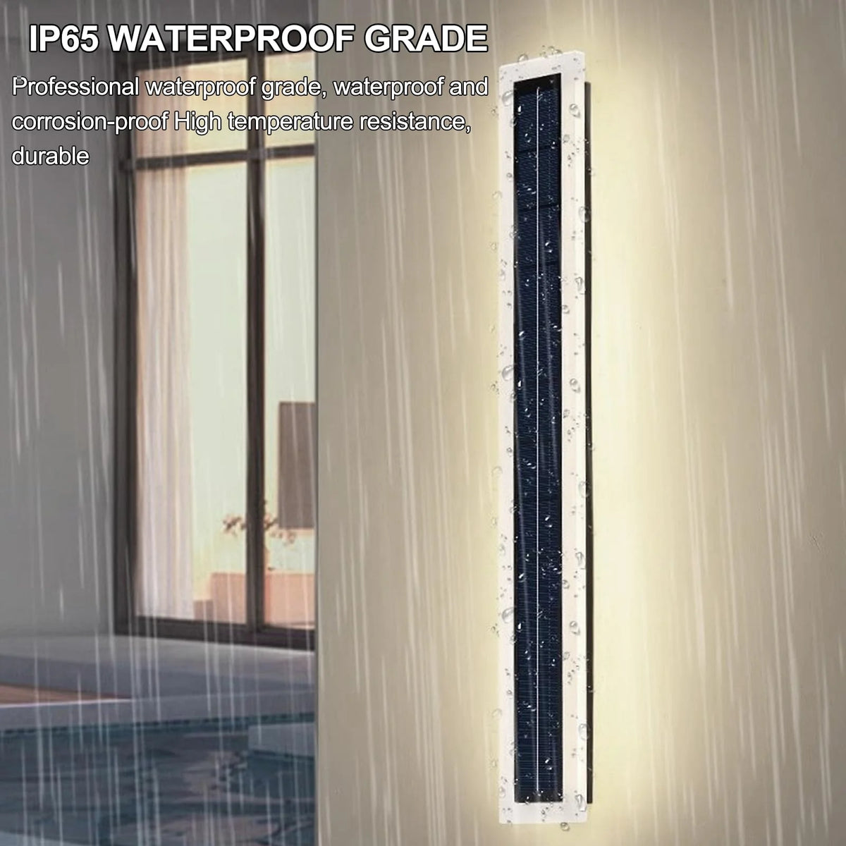 solar wall lights - product view 2