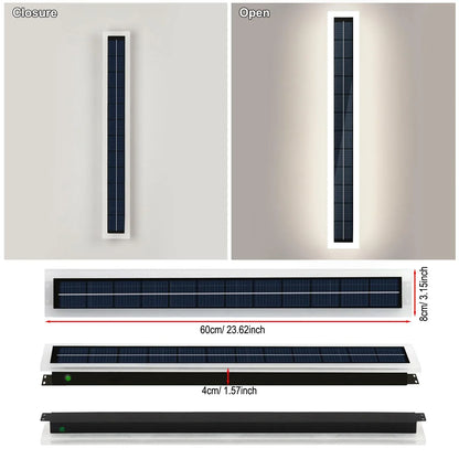 Solar Wall Light, 60cm Outdoor LED with Motion-Sensing Auto Mode, 10W, 6000mAh Battery for Porch and Entryway - product view 5