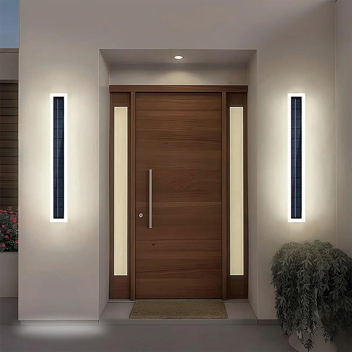 Solar Wall Light, 60cm Outdoor LED with Motion-Sensing Auto Mode, 10W, 6000mAh Battery for Porch and Entryway - product view 6