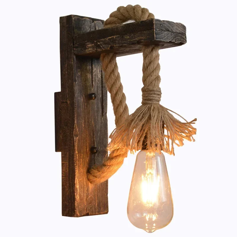 Wood and Metal Wall Sconce, product view 1