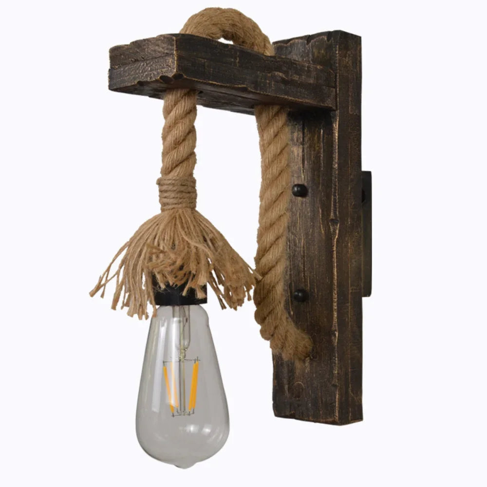 Wood and Metal Wall Sconce, product view 5