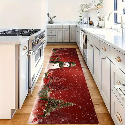 Entryway Rug, Cartoon Pattern, Waterproof Fade-Resistant Polyester Mat with PVC Backing for Kitchen, Bathroom or Hallway - product view 2