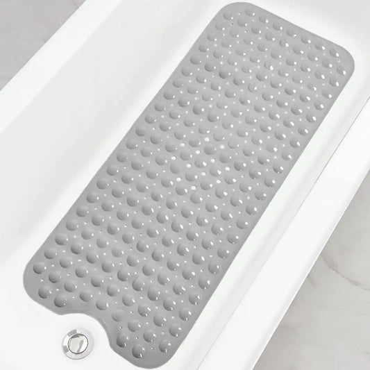 Extra Long Non-Slip Bath Mat, 40 x 100 cm PVC Tub Rug with Suction Cups and Drain Holes, Machine Washable - product view 1