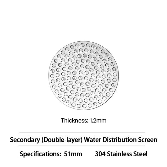 Stainless Steel Reusable Coffee Puck Screen, Espresso Portafilter Filter for 51mm, 53mm or 58mm Baskets, 1 to 5 Pieces - product view 1