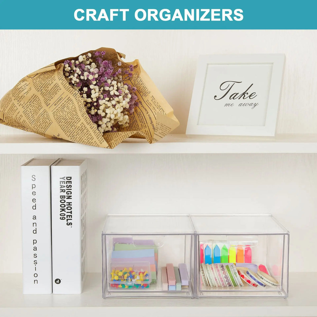 Clear Stackable Acrylic Storage Bin, Compact Pantry, Bathroom and Vanity Organizer for Makeup, Kitchen Cabinets and Sundries - product view 5