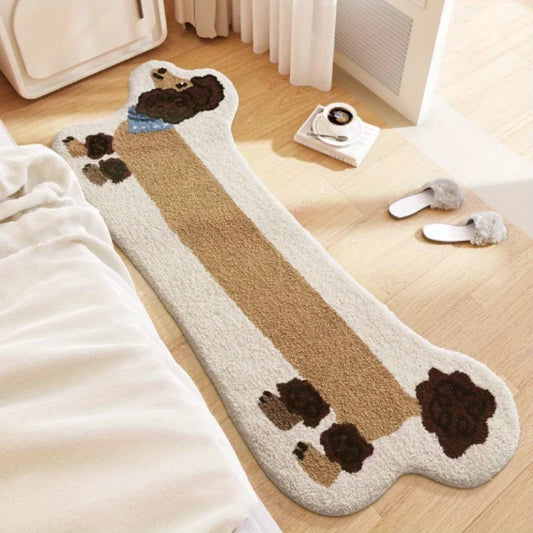 Soft Shag Rug, Machine-Made Cartoon Anti-Slip Fade-Resistant Carpet, 40 x 120 cm or 60 x 180 cm for Bedroom and Home Floors - product view 1