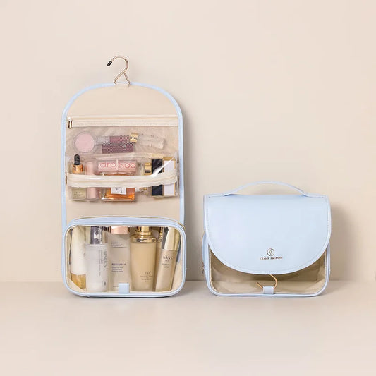 Waterproof Hanging Toiletry Bag with Hook, Washable Cosmetic Organizer for Makeup and Skincare in Four Colors - product view 1