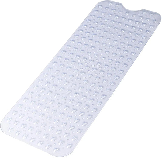 Non-Slip Shower Mat, 40 × 100 cm Machine-Made PVC Bathtub Mat with Suction Cups and Drain Holes - product view 1