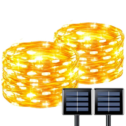Solar String Lights, 8 Lighting Modes, IP65 Outdoor Decor, Warm White, White or RGB, 7m-30m Length Options for Patios - product view 3