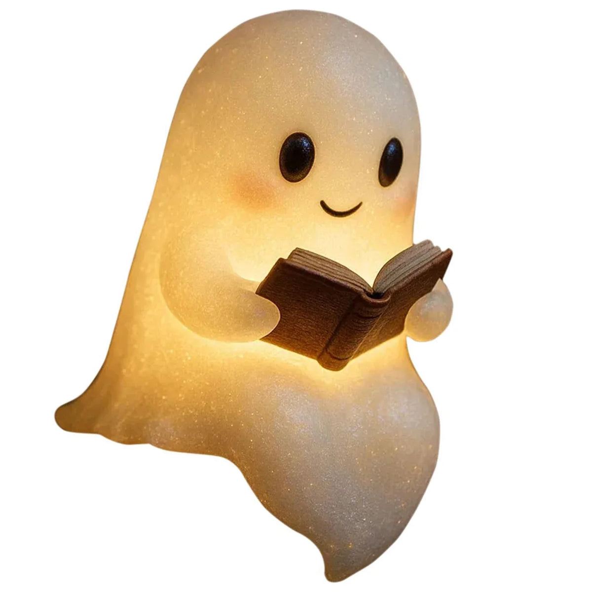 Halloween Ghost LED Night Light, Warm Battery-Powered Resin Reading Lamp in Two Sizes for Bedroom, Shelf and Party Décor - product view 1