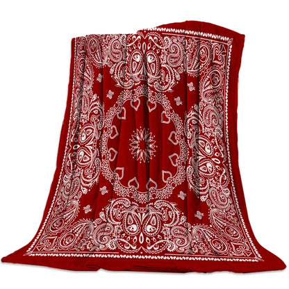 Printed Flannel Throw Blanket, 100% Polyester Rectangle Travel Blanket for Bed, Sofa and Home in 5 Sizes - product view 4