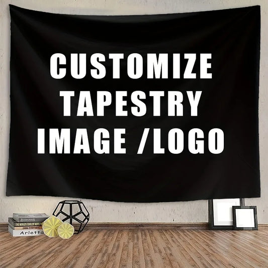 Custom Photo Tapestry, Printed Rectangle 100% Polyester Modern Wall Hanging in 75 x 100 or 100 x 150 cm - product view 1
