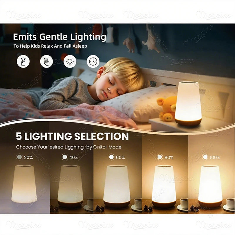 touch control bedside lamp - product view 3