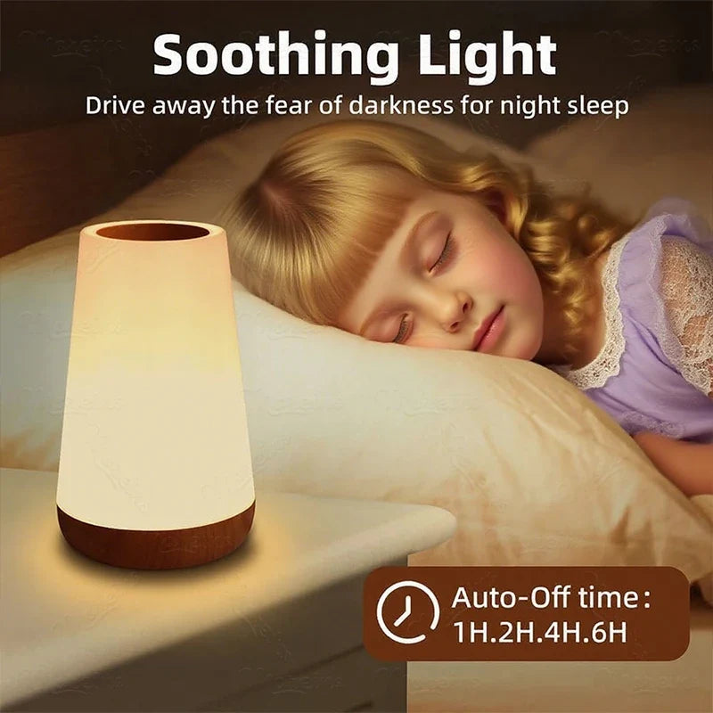 Rechargeable RGB Night Light, Touch & Remote Control Bedside Lamp, 13 Colors, 5 Brightness Levels, Timer Function - product view 4