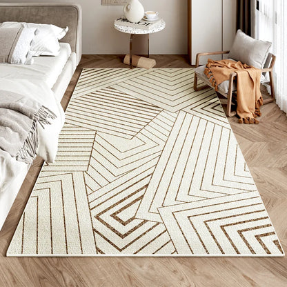 Modern Rectangle Kitchen Rug, Soft 100% Polyester Non-Slip Floor Mat, Machine-Made Carpet in 40x60 to 120x160 cm - product view 1