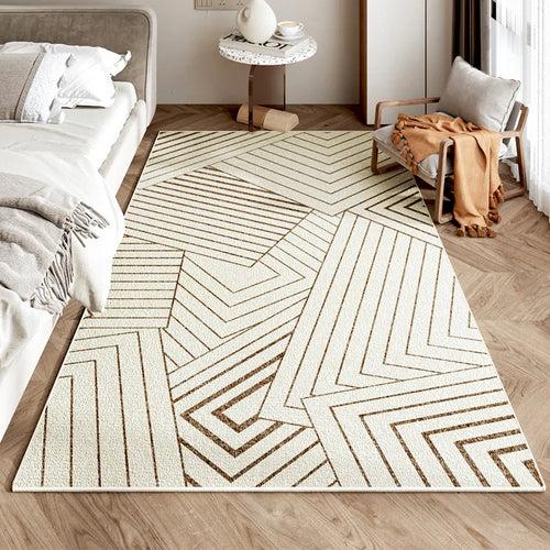 Modern Rectangle Kitchen Rug, Soft 100% Polyester Non-Slip Floor Mat, Machine-Made Carpet in 40x60 to 120x160 cm - product view 1