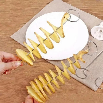Vegetable Spiralizer Cutter, Stainless Steel Potato Spiral Cutter for Spiral Slices and Creative Kitchen Preparation - product view 5