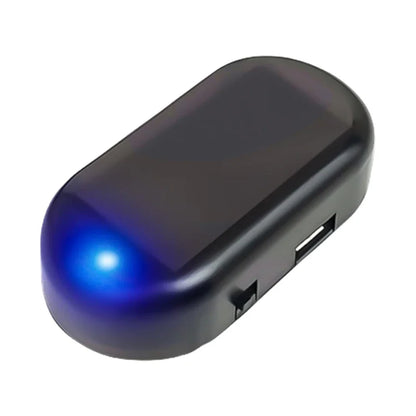 Fake Car Security Light, Solar-Style LED Warning Lamp, Blue or Red Flashing Anti-Theft Deterrent - product view 1