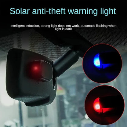 Fake Car Security Light, Solar-Style LED Warning Lamp, Blue or Red Flashing Anti-Theft Deterrent - product view 3